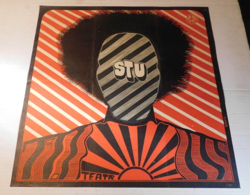 Image for ORIGINAL COLOR OFFSET LITHOGRAPH POSTER by JAN SAWKA for Poland's TEATR STU. ORIGINAL COLOR OFFSET LITHOGRAPH POSTER by JAN SAWKA for Poland's TEATR STU.