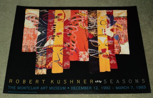 HALLOWEEN: ROBERT KUSHNER SEASONS. AN ORIGINAL EXHIBITION POSTER FOR THE MONTCLAIR ART MUSEUM.