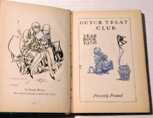 DUTCH TREAT CLUB / YEAR BOOK 1928.