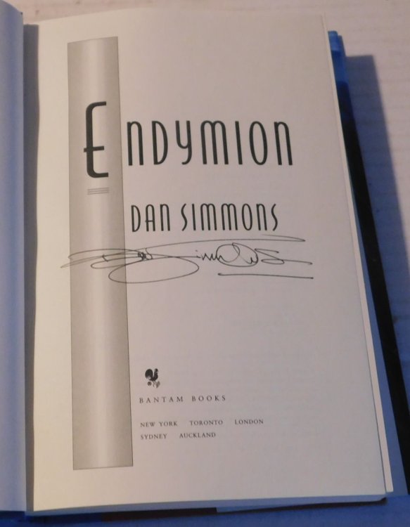 ENDYMION. [FIRST PRINTING SIGNED by Dan Simmons on the title page].