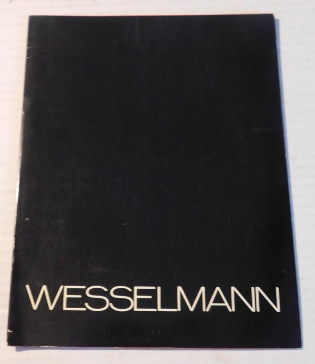 EXHIBITION OF RECENT PAINTINGS BY TOM WESSELMANN / Opening Wednesday November 8 from 4-7 pm thru December 2 1972 at Sidney Janis 6 W 57 NY. (Rear cover title). (Catalog).