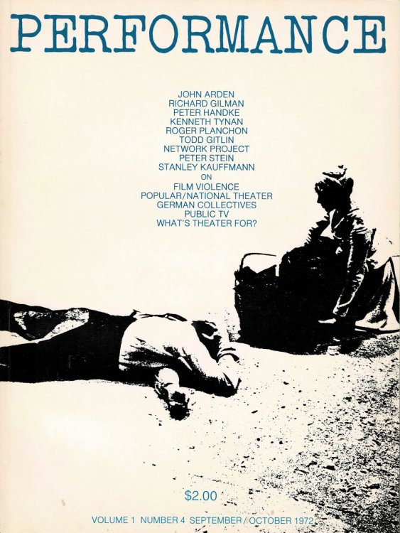 PERFORMANCE. Volume 1, Number 4 September/October 1972.