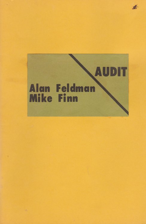 AUDIT-POETRY. Vol. VI, No. 1. Featuring Alan Feldman / Mike Finn. Editors: Mac Hammond, Wayne Andrew Howitt.