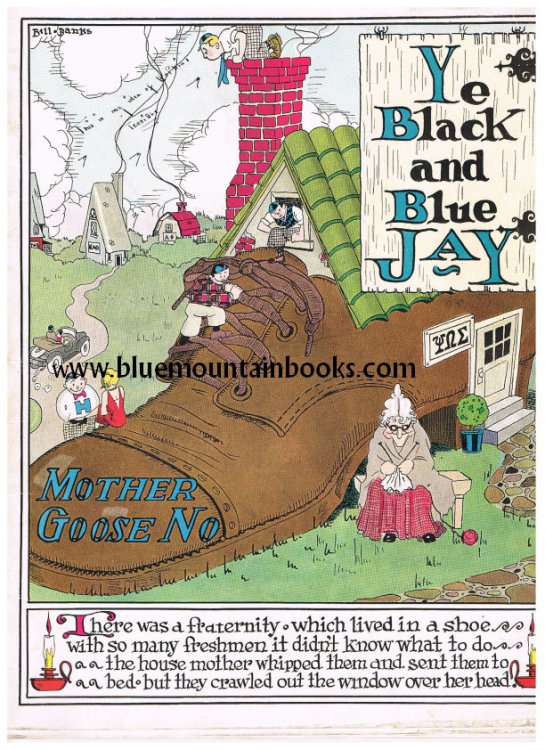 THE BLACK AND BLUE JAY. Vol. VIII, No. 1. Mother Goose Number. October, 1927.