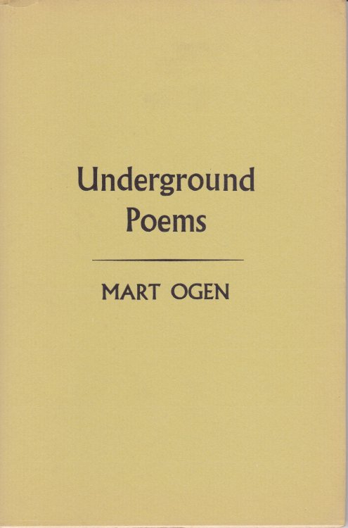UNDERGROUND POEMS.