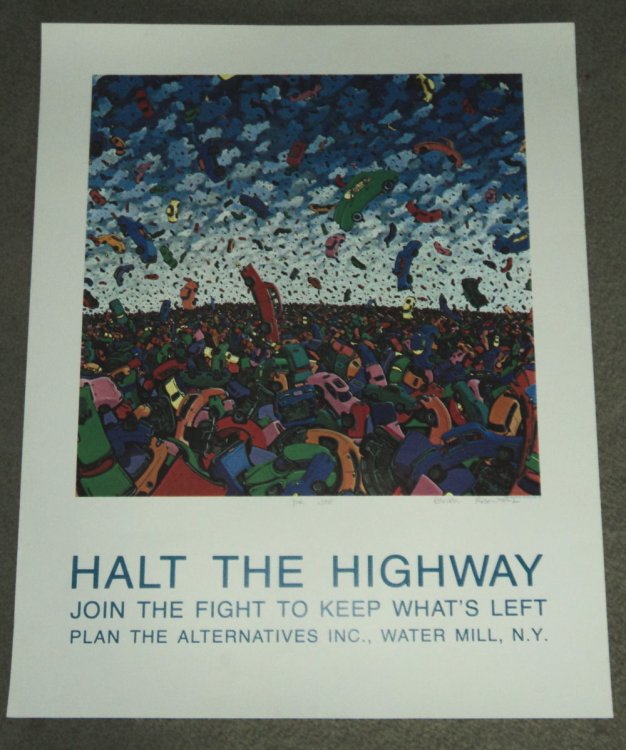 HALT THE HIGHWAY: ORIGINAL POSTER ILLUSTRATED WITH RANDALL ROSENTHAL'S 