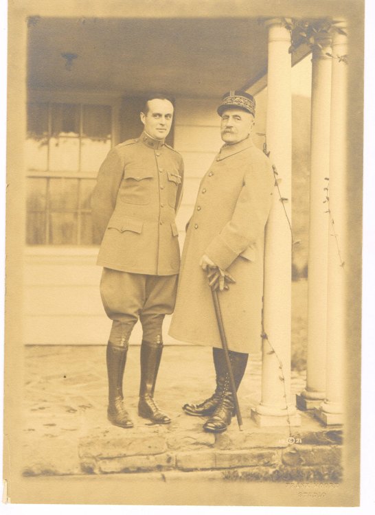 ORIGINAL SILVER PRINT PHOTOGRAPH OF THE FRENCH WORLD WAR I HERO MARSHALL FOCH DURING HIS VISIT TO CLEVELAND.