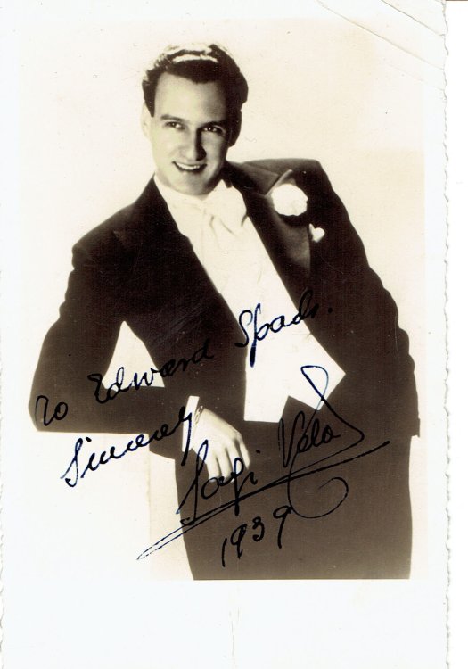 ORIGINAL PHOTO INSCRIBED AND SIGNED BY LUIS SAGI-VELA famed Spanish baritone, especially known for his roles in Zarzuela.