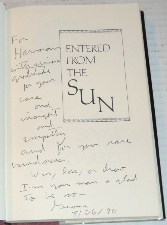 ENTERED FROM THE SUN.