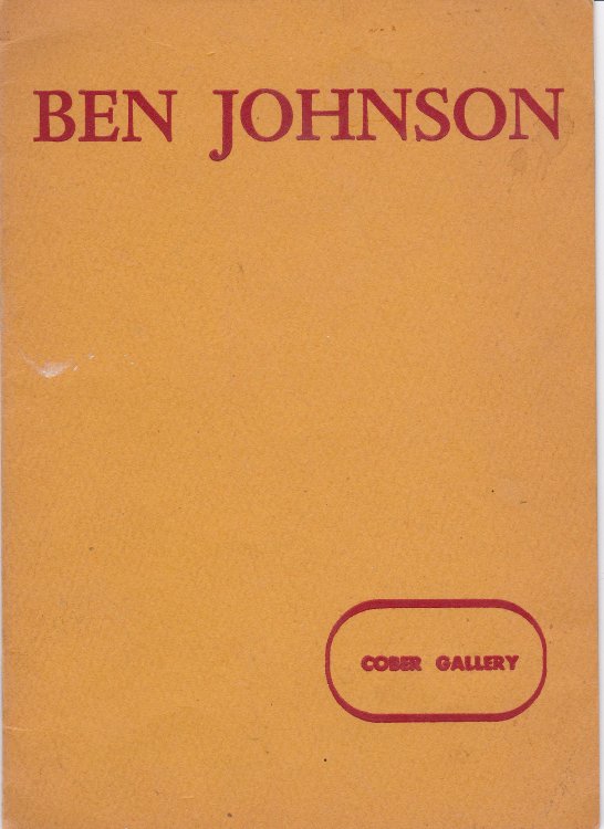 BEN JOHNSON. October 18 - November 5, 1960.