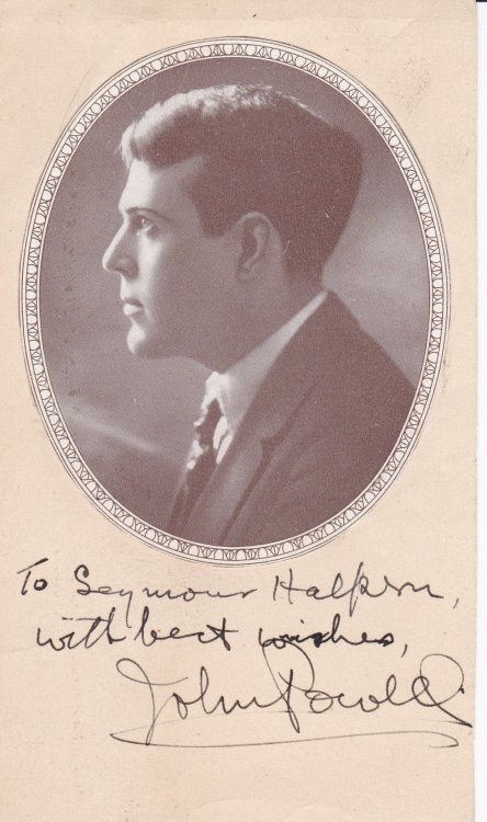 MAGAZINE PORTRAIT INSCRIBED AND SIGNED BY PIANIST, COMPOSER AND ETHNOMUSICOLOGIST JOHN POWELL.