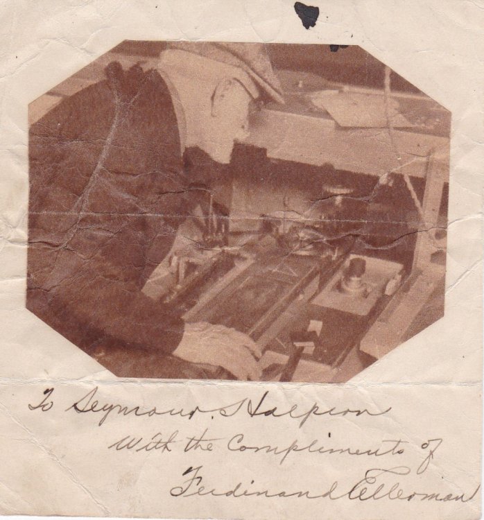 MAGAZINE PORTRAIT INSCRIBED AND SIGNED BY ASTRONOMER FERDINAND ELLERMAN.