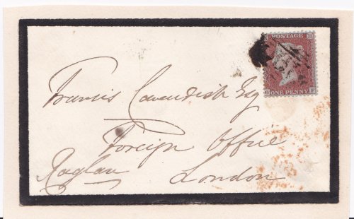 COVER SIGNED BY BRITISH PEER RICHARD SOMERSET, 2ND BARON RAGLAN, AND ADDRESSED IN HIS HAND.