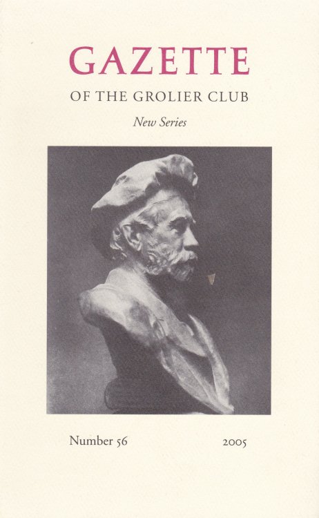 GRAHAM GREENE'S POETRY REVIEWS FOR THE OXFORD MAGAZINE. (In Gazette of the Grolier Club, New Series, Number 56, 2005).