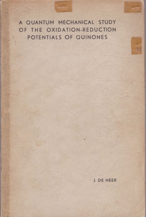 A QUANTUM MECHANICAL STUDY OF THE OXIDATION-REDUCTION POTENTIALS OF QUINONES: Academic dissertation.