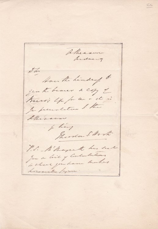 AUTOGRAPH LETTER SIGNED BY GEORGIAN AUTHOR, COMPOSER, PLAYBOY AND PRACTICAL JOKER THEODORE HOOK.