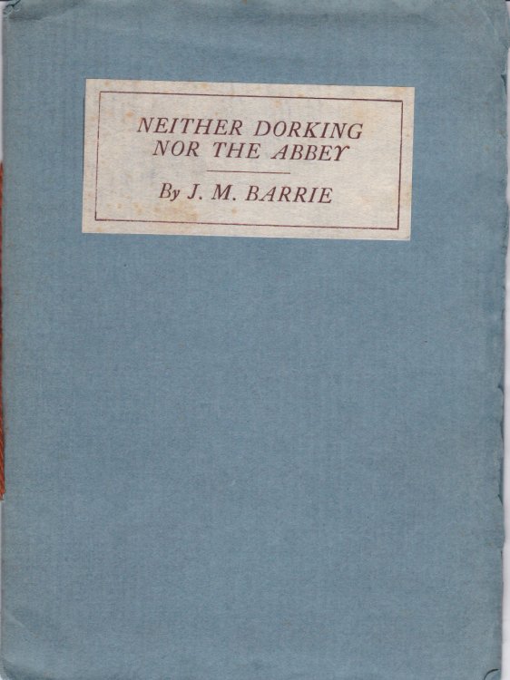Image for NEITHER DORKING NOR THE ABBEY. NEITHER DORKING NOR THE ABBEY.