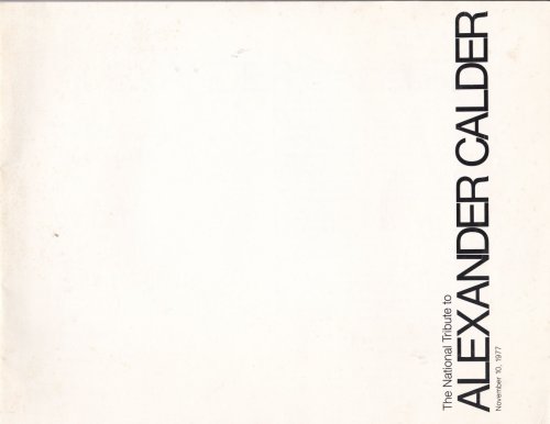 THE NATIONAL TRIBUTE TO ALEXANDER CALDER, November 10, 1977: Joel Thome, music director/conductor of Orchestra of Our Time, presents SOCRATE, music by Erik Satie, mobile set by Alexander Calder, English text by Virgil Thomson; and the oratorio version of FOUR SAINTS IN THREE ACTS, music by Virgil Th