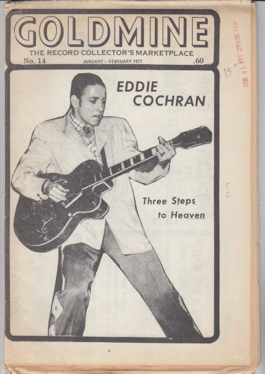 Featured On Cover Of Goldmine 14 (Jan / Feb,1977)