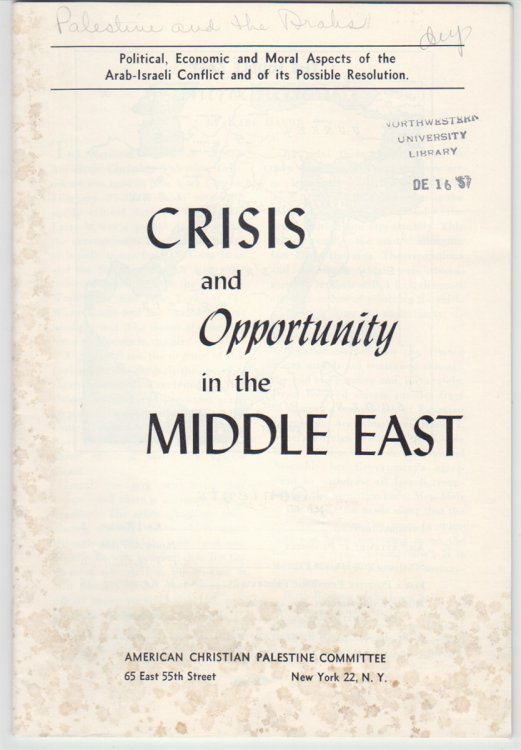Crisis And Opportunity In The Middle East