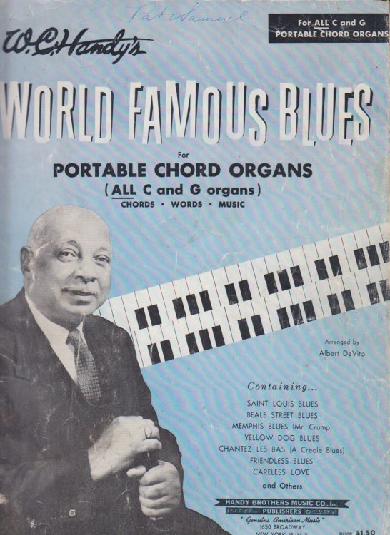 W. C. Handy's World Famous Blues For Portable Chord Organs