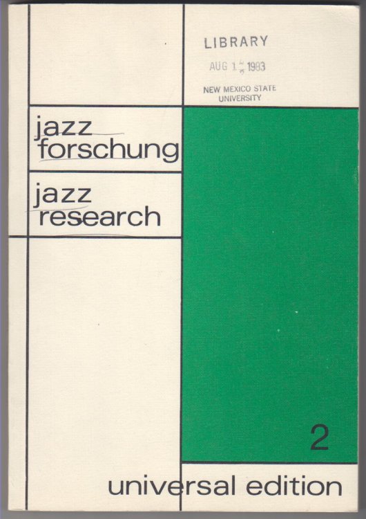 Jazz Forschung / Jazz Research 2