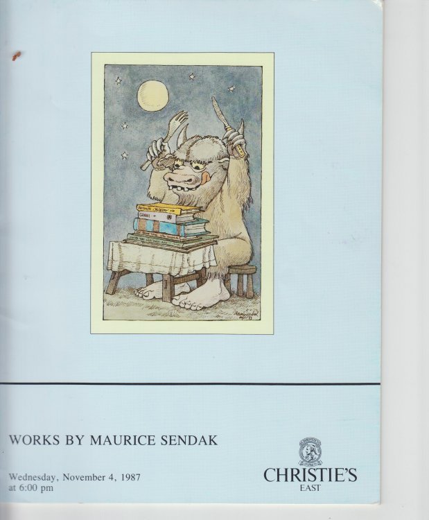 Works by Maurice Sendak, Wednesday, November 4, 1987 At 6: 00 Pm