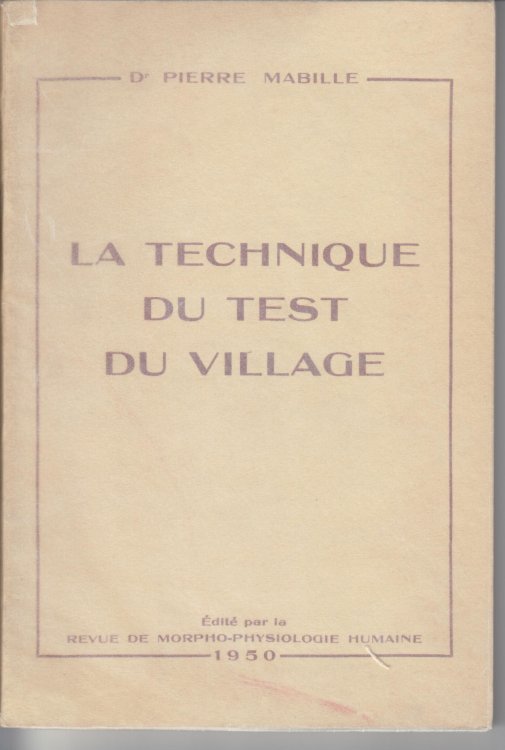 La Technique Du Test Du Village