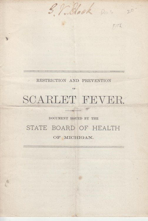 Restrictions and Prevention of Scarlet Fever