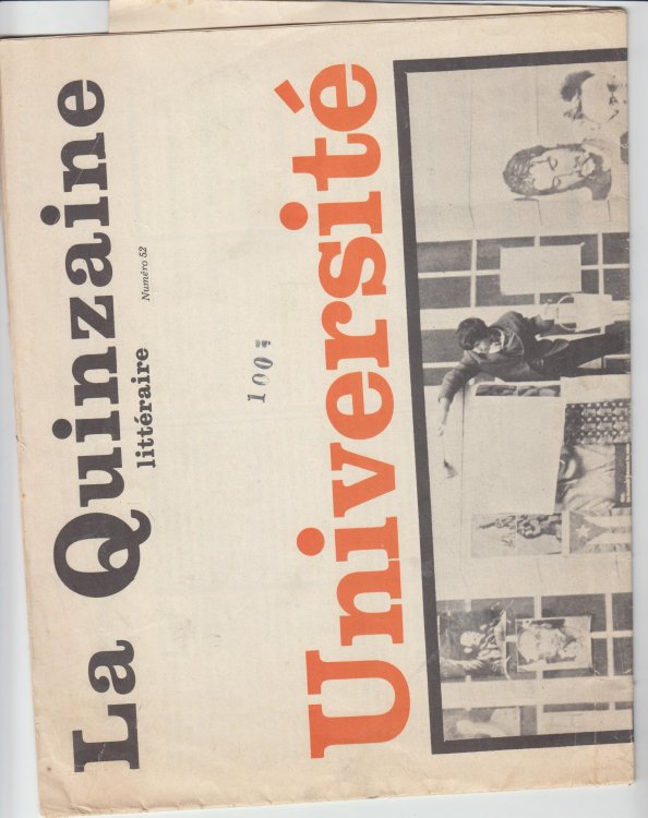 La Quinzaine Litteraire No. 52 (Mai, 1968)