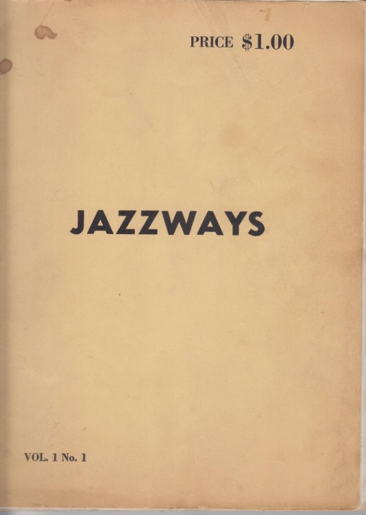 Jazzways. A Yearbook of Hot Music, Vol. 1, No. 1