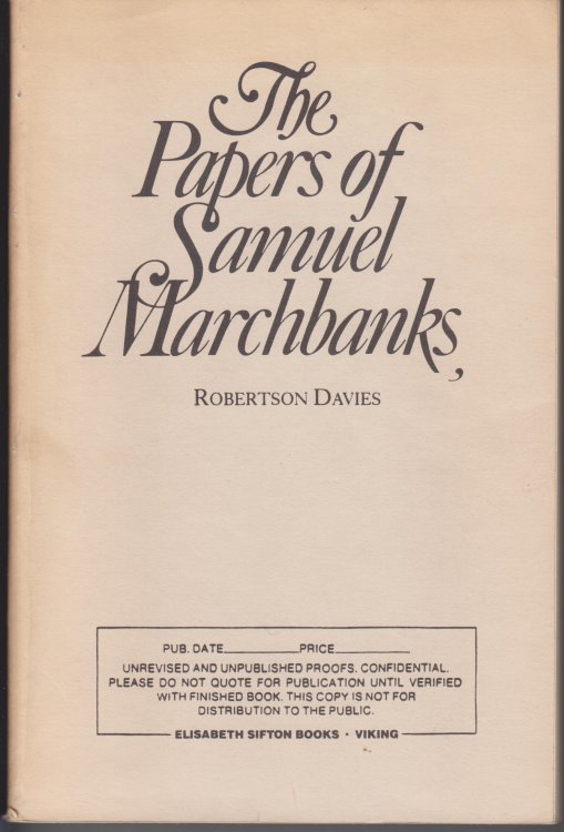 The Papers of Samuel Marchbanks