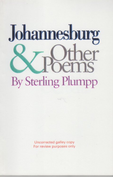 Johannesburg & Other Poems