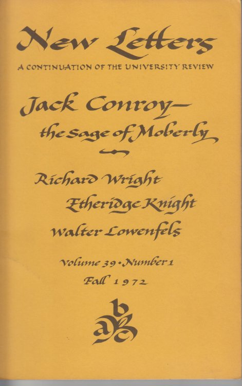 New Letters, Volume 39, Number 1 (Fall, 1972)