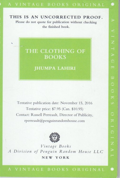 The Clothing of Books