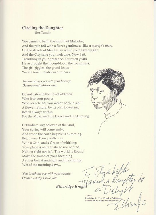 Circling the Daughter [for Tandi]