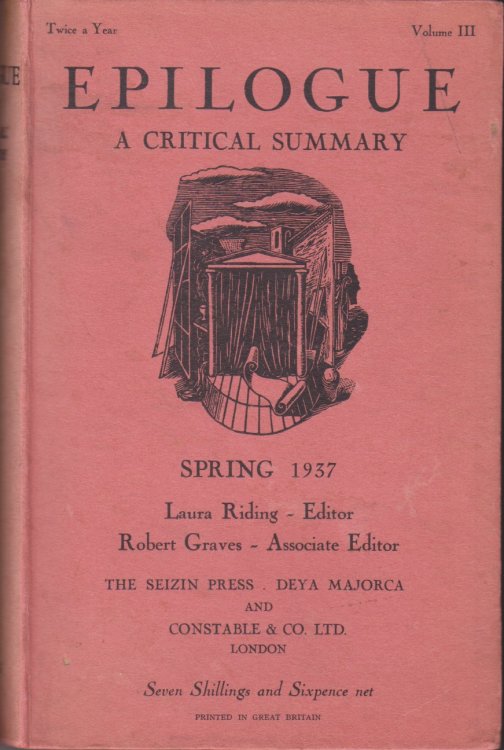 Epilogue: A Critical Summary. Volume III (Spring, 1937)