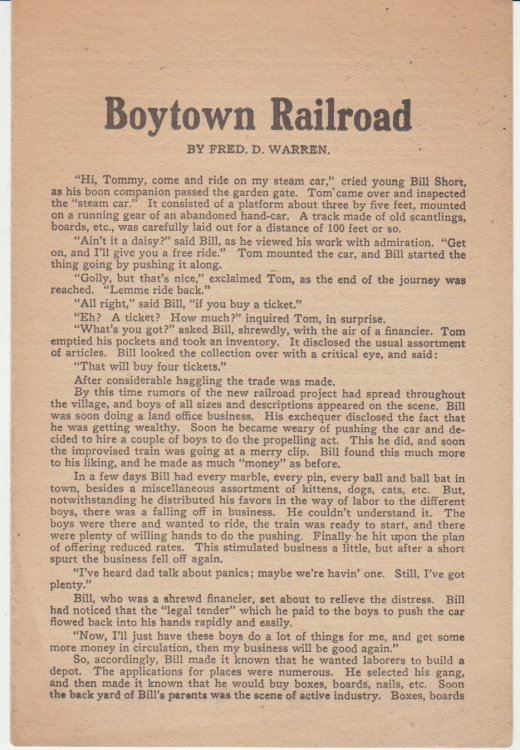 Boytown Railroad