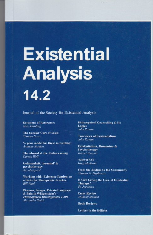 Existential Analysis 14:2 (July 2003)