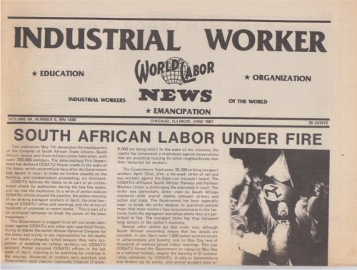 Industrial Worker, Volume 84, Number 6 (Whole Number 1489) June, 1987