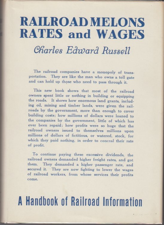 Railroad Melons Rates And Wages. A Handbook of Railroad Information.