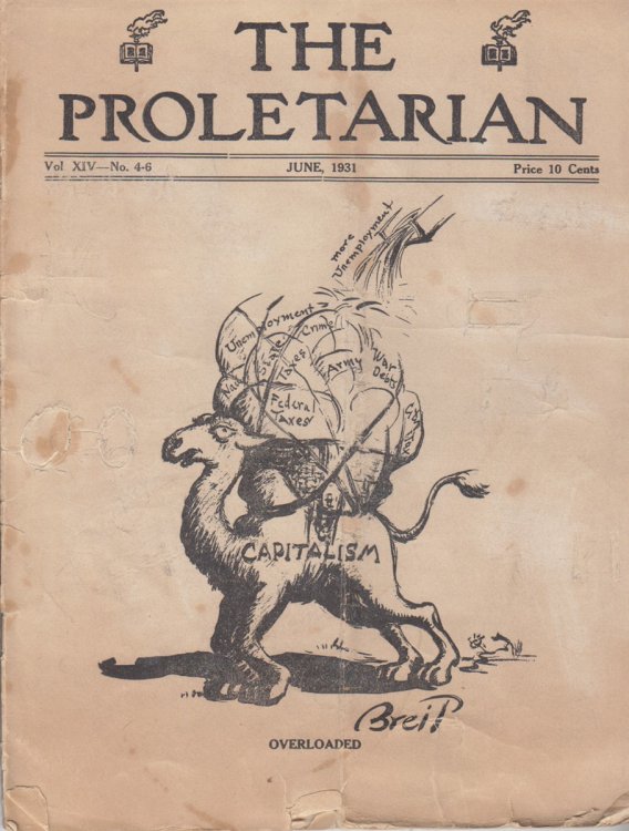 The Proletarian. Volume XIV, Number 4-6 (June, 1931)