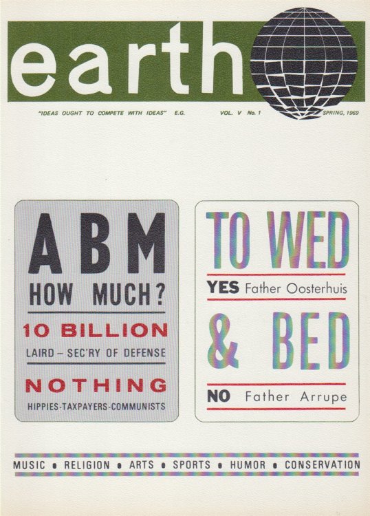 Earth Volume V, Number 1 (Spring, 1959) 