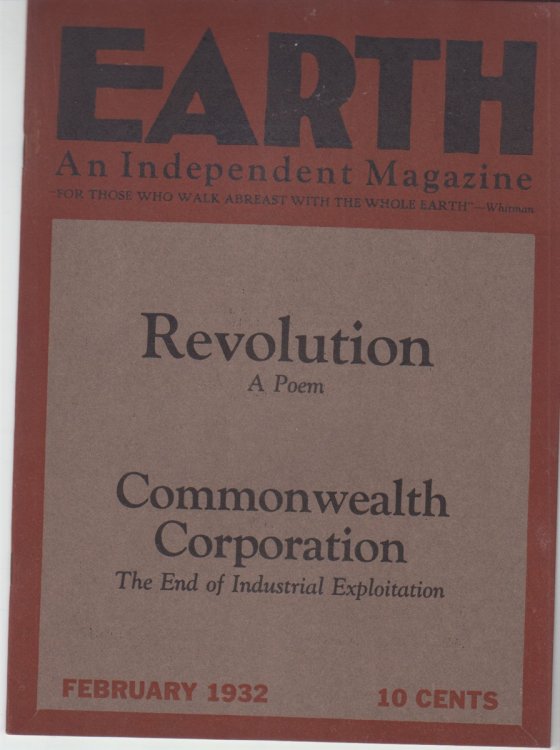 Earth. Volume III, Number 1 (February, 1932)