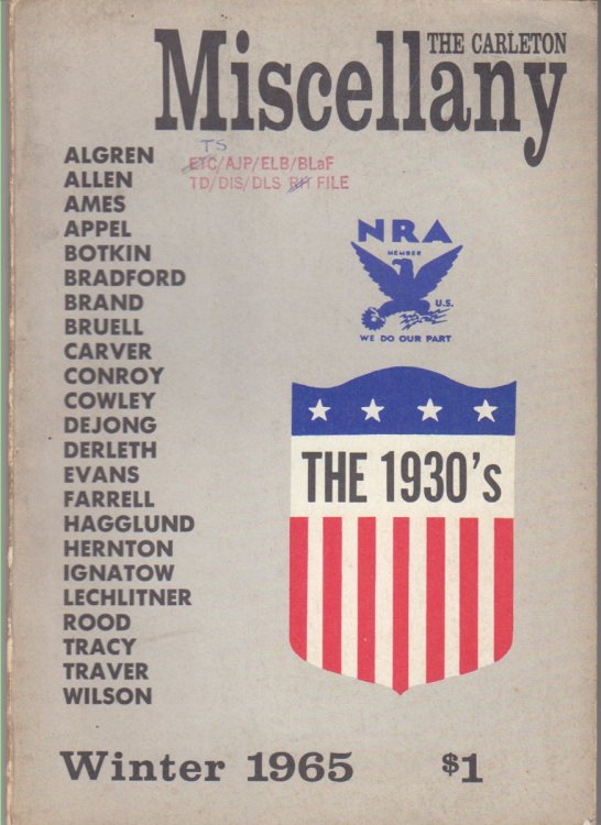 The Carleton Miscellany, 