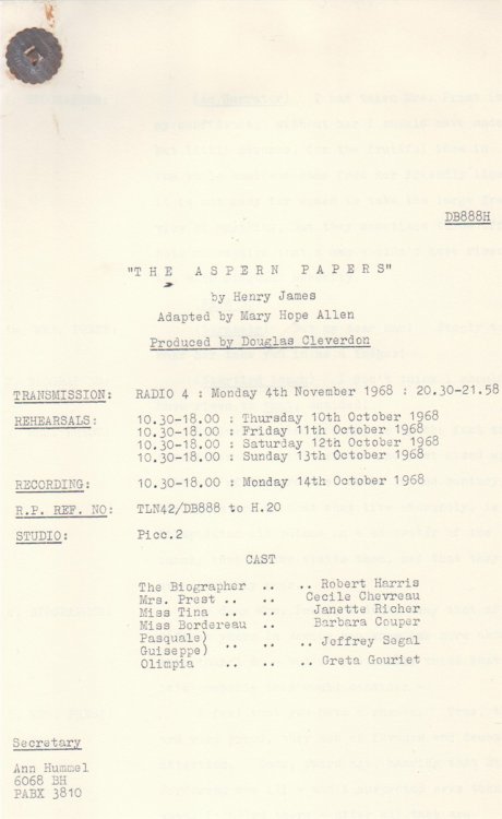 The Aspern Papers