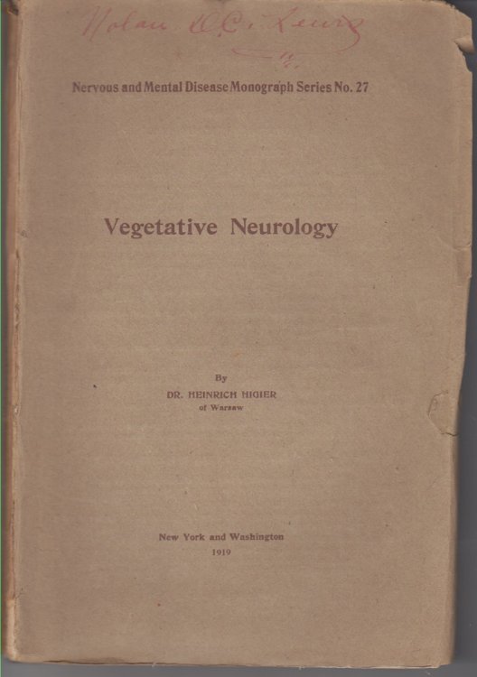 Vegetative Neurology