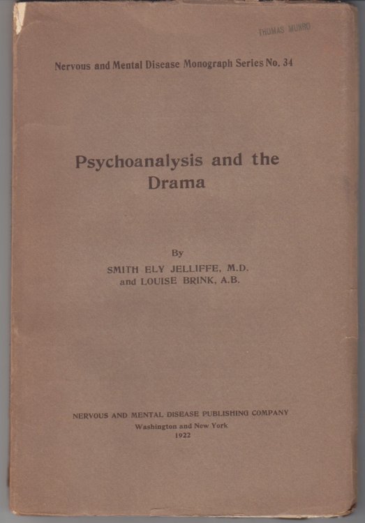 Psychoanalysis and the Drama