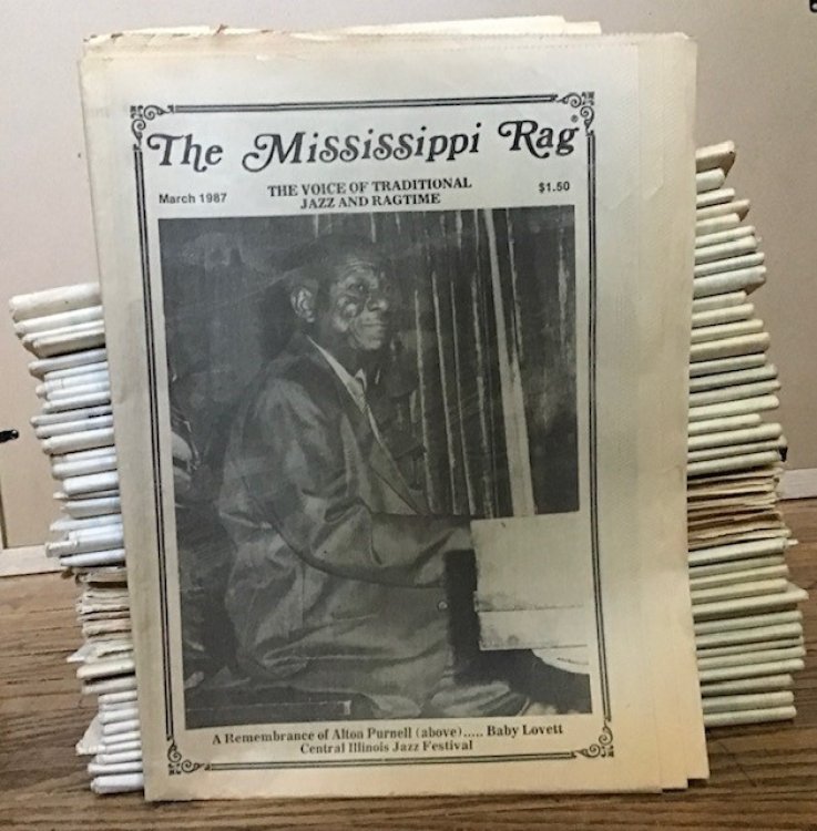 The Mississippi Rag The Voice of Traditional jazz and Ragtime--46 issues broken run