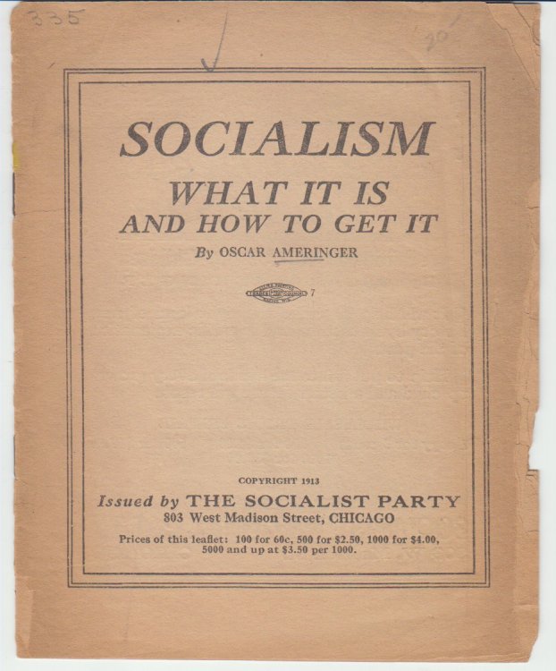 Socialism What It is and How to Get It